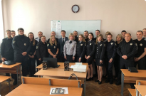 Проведенню бінарних занять із залученням практичних працівників Національної поліції України Фото